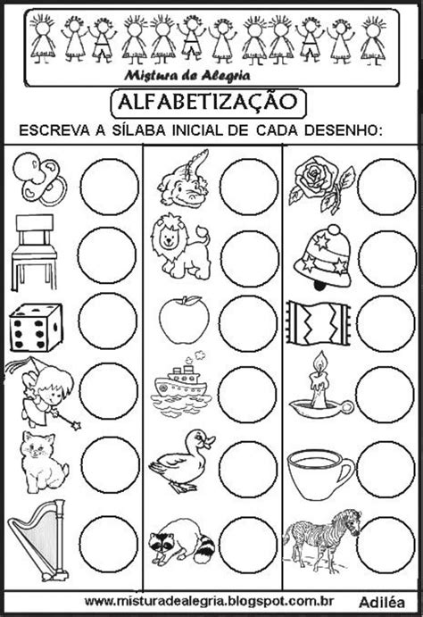 Letras Iniciais interactive exercise for 1 ano. You can do the exercises online or download the ...