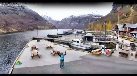 Neue Live Webcam - Geirangerfjord cruise port - en0243 - YouTube