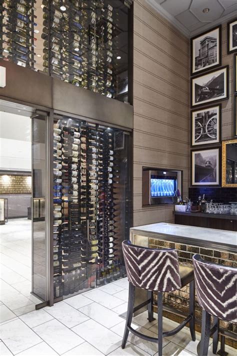 Sleek Contemporary Wine Displays are Recommended by an Austin Builder