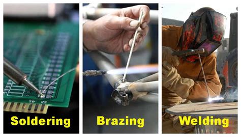 welding vs soldering vs brazing difference