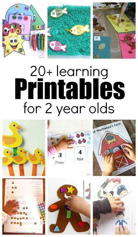 20+ Learning Activities and Printables for 2 Year Olds | Toddler ...