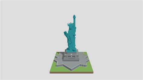 Minecraft Statue Of Liberty - 3D model by Brian_Regg [5153985] - Sketchfab