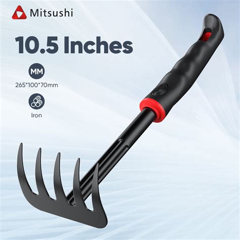 Mitsushi Loosen Soil Rake Garden Rake Hand Rake Farm Tool Grasping ...