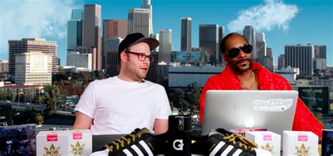 Snoop Dogg & Seth Rogan Light Up Seven Blunts At GGN