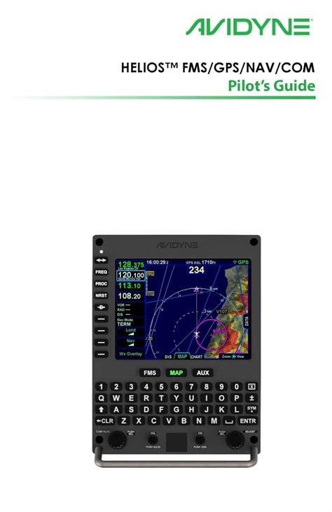 Avidyne HELIOS Flight Management System - AviOS10.3: Corporation, Avidyne: 9798372701397: Amazon ...