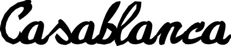 Casablanca font