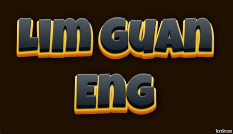 Lim Guan Eng Text Effect and Logo Design Celebrity