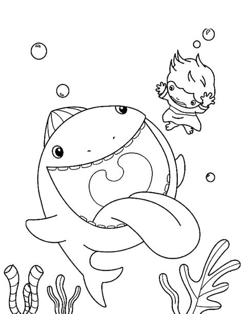 Baby Beluga Coloring Page at GetDrawings | Free download