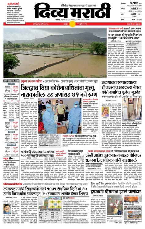 2020-06-11 : Divya Marathi e-Paper, nashik, e-Paper, nashik e Paper, e Newspaper nashik, nashik ...