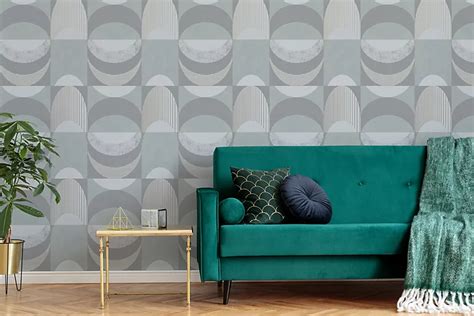 Sublime Seamless Geometric Mint Green Wallpaper | DIY at B&Q