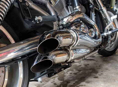 VRSC StreetFighter Chrome Short Pipes | ForceWinder Motorcycle Intakes Yamaha Stryker Air ...