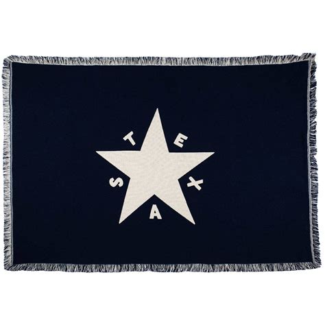 First Flag of the Republic of Texas Cotton Jacquard Throw