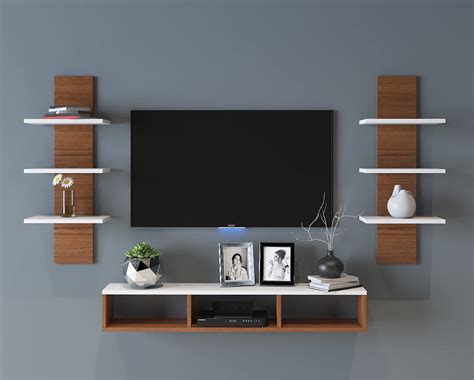 Furnifry TV Entertainment Unit for Living Room/TV Stand Wall Mount ...