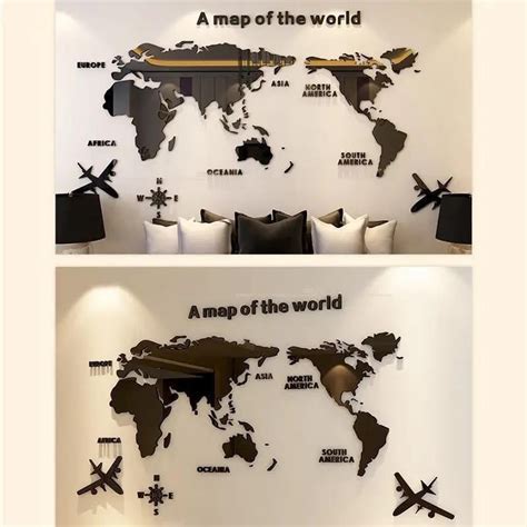 World Map Puzzle - 3D Map Of The World XXL Map Decorations - 110 Parts ...