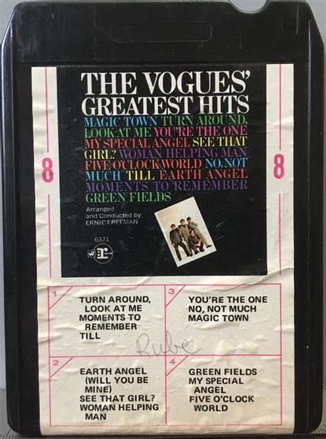 The Vogues – The Vogues' Greatest Hits (1969, 8-Track Cartridge) - Discogs