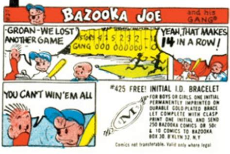 Bazooka Joe Comics No More