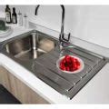 SUS304 STAINLESS STEEL KITCHEN SINK (LABABO / FAUCET) (free drainer) right side and left plate ...