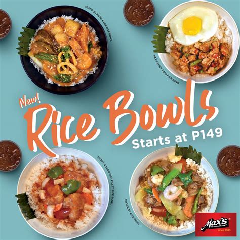 Enjoy real food for every mood with max’s rice bowls - Foodie Destinations