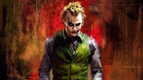 Joker Heath Ledger Painting UHD 4K Wallpaper | Pixelz