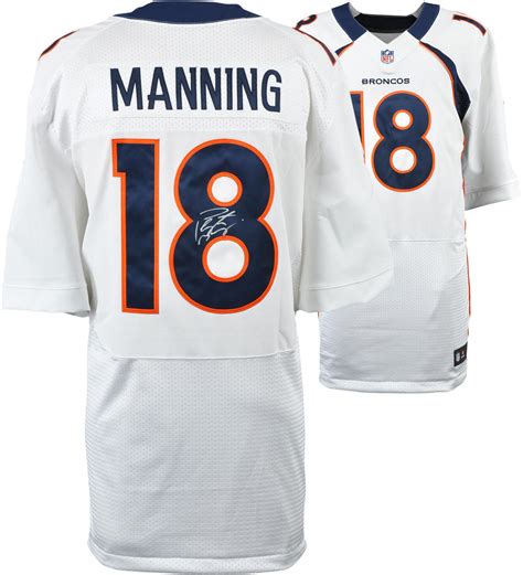 Peyton Manning Denver Broncos Autographed White Nike Elite Jersey