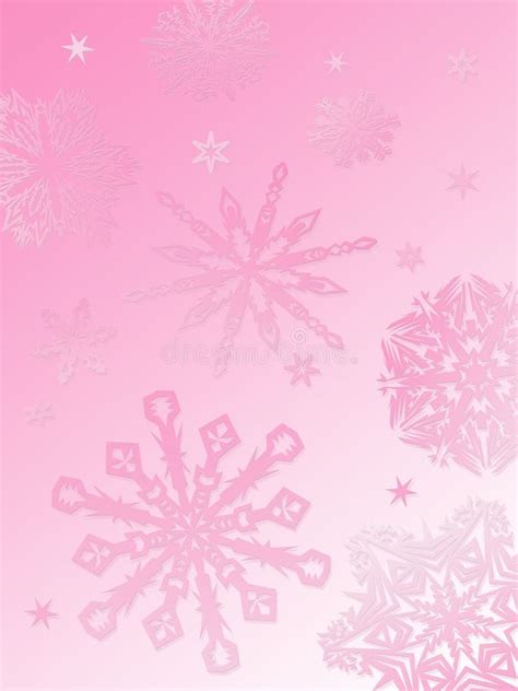 Snowflake background-pink stock illustration. Image of frost - 296532