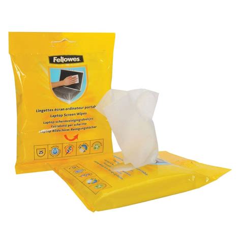 Fellowes Laptop Screen Cleaning Wipes (25 Pack) - 9967404 | CCL Computers