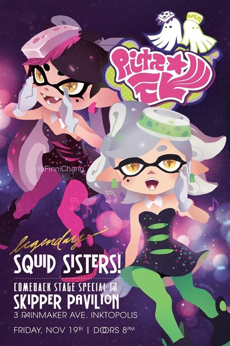 Squid Sisters Concert Poster Artist Print Illustration - Etsy Australia