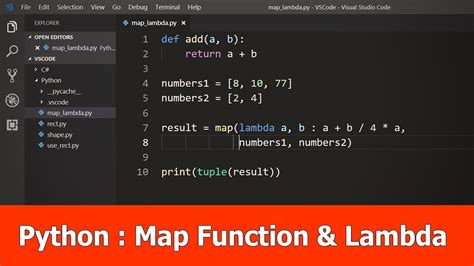 Python Tutorial : Map Function and Lambda | Tutorial, Lambda, Map