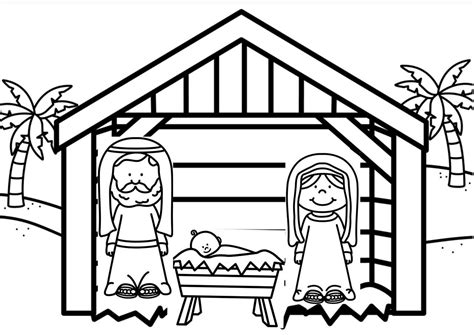 nativity scene christmas - online puzzle