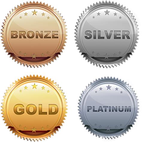 Download Platinum Gold Silver Bronze Sponsorship PNG Image with No Background - PNGkey.com