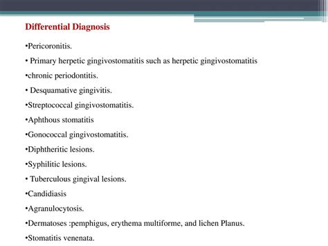 Acute gingival infections - ppt download