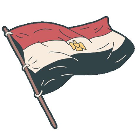 Flag Egypt Sticker by Homme Jaune for iOS & Android | GIPHY