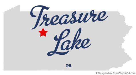 Map of Treasure Lake, PA, Pennsylvania