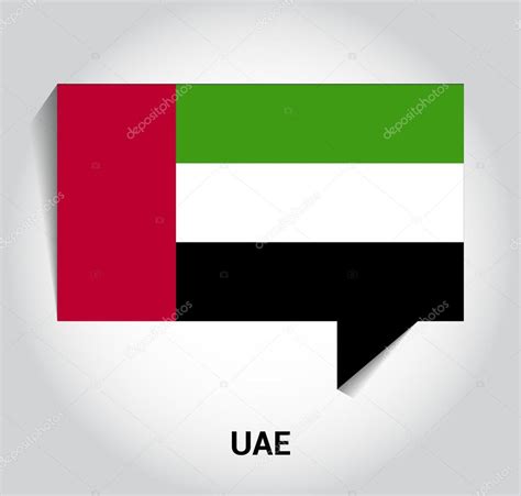 Three dimensional 3d UAE flag Stock Vector Image by ©ibrandify #93965396