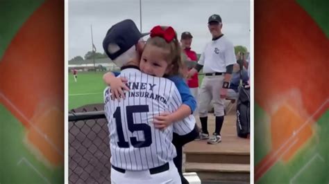 Watch NBC Nightly News with Lester Holt Excerpt: Grandchildren surprise grandfather at baseball ...