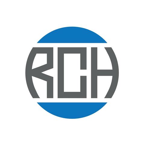 RCH letter logo design on white background. RCH creative initials circle logo concept. RCH ...