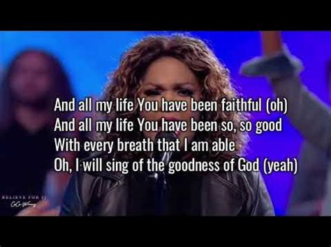 Goodness of God-Cece Winans Lyrics - YouTube