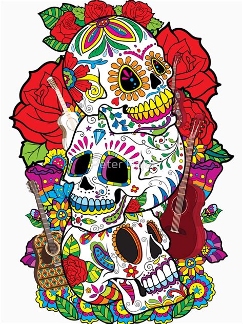 Dia De Los Muertos Skull Clipart at GetDrawings | Free download
