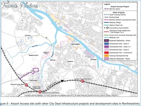 Glasgow Airport Map - TravelsFinders.Com