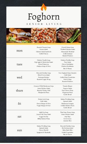 Dining Hall Menu Templates, Easy to Edit - MustHaveMenus | Dinner menu ...