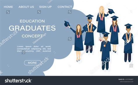 Students Graduation Vector Flat Style Symbols Stock Vector (Royalty Free) 1473783887 | Shutterstock