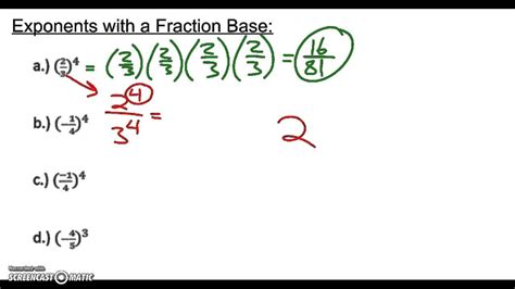 Fractional Exponents