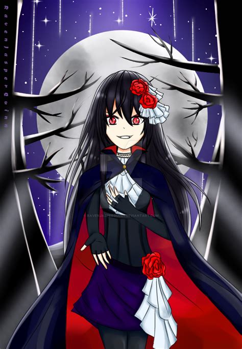 Vampire Anime Girl by RavenJasperQuinn by RavenJasperQuinn on DeviantArt