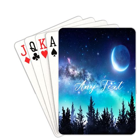 Amazon.com: Galaxy Playing Cards Starry Sky Night Custom Playing Cards Personalized Playing ...