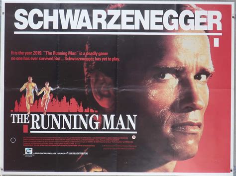 Running Man Original Movie Poster UK quad 40"x30" - Simon.Dwyer - a ...