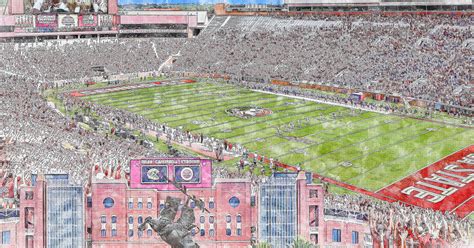 Doak S. Campbell Stadium Print, Florida State Seminoles Football