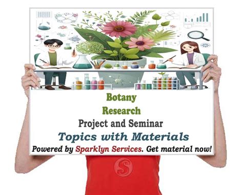 Botany Project / Seminar Proposal Topics and Materials