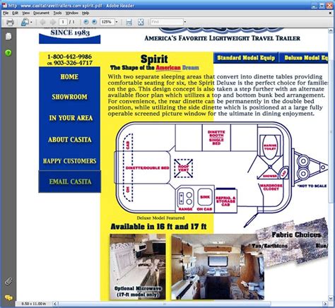 07C17SD Floorplan for 2007 Casita 17' Spirit Deluxe. UPDAT… | Flickr