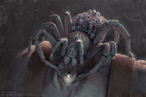 Monte Cook Games Invisible Sun - Harvesting Spider by AldoK | Spider art, Creepy art, Horror art