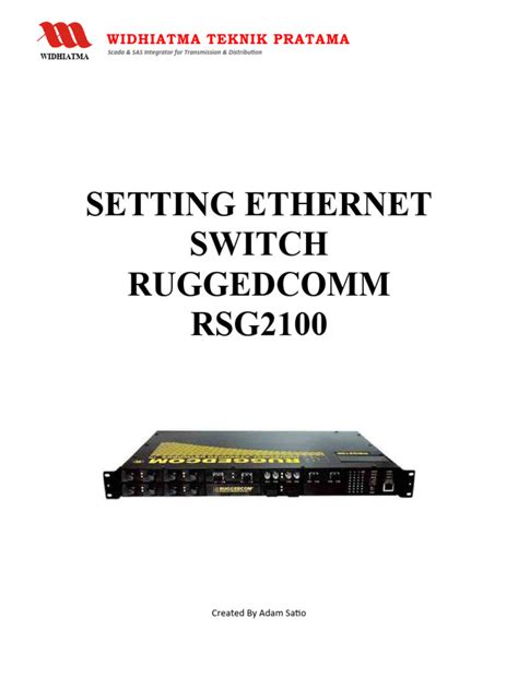 Setting Ethernet Switch | PDF